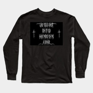 Orthodox Jesus Prayer Brutal Death Metal Long Sleeve T-Shirt